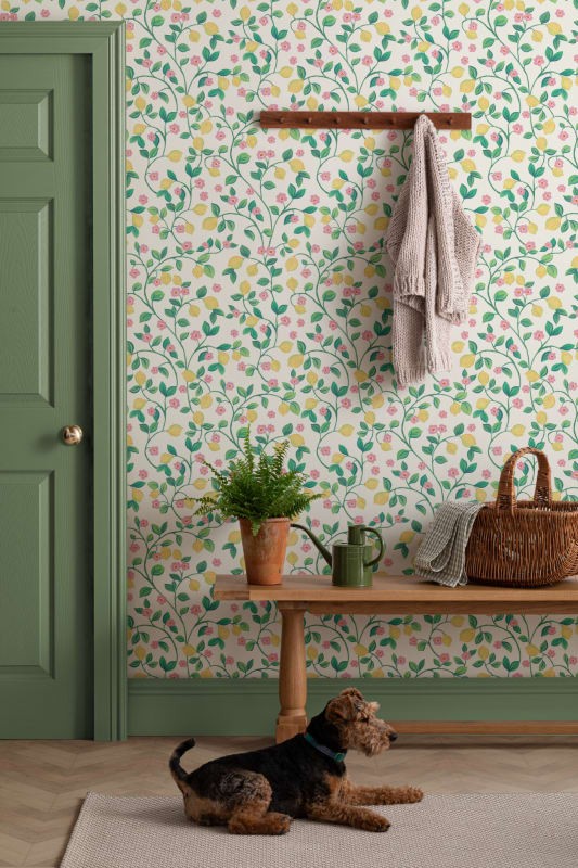 Hovia FR5483MU07R Little Lemon Multi - tapeta w cytryny i liście