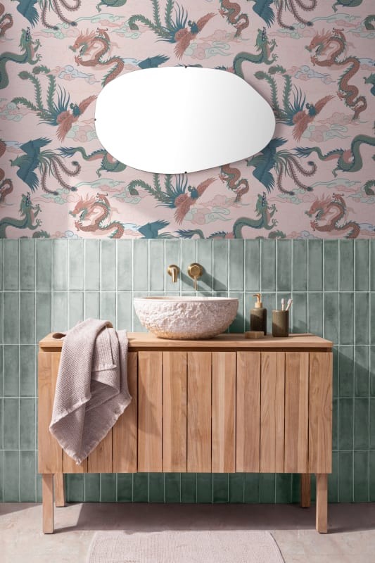 Hovia MX5576MU06R Imperial Multi - tapeta w chińskie smoki