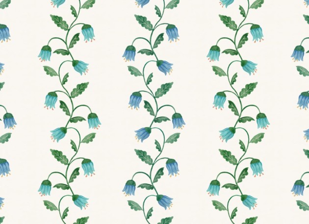 Hovia FL5485BU07R Hyacinth Blue - tapeta w hiacynty