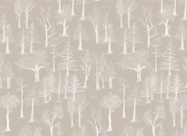 Hovia FO5342NE09R Wildwood Neutral - tapeta w drzewa