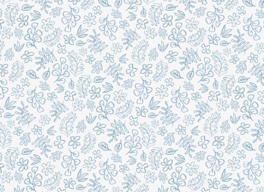 Hovia FL5281BU07R Rowan Blue - tapeta w liście