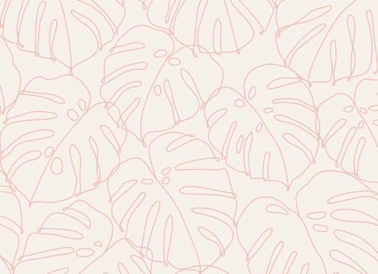 Hovia TR5050PI04R Deliciosa Pink - tapeta w liście monstery