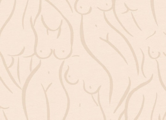 Hovia DE5006NE06R Nourish Beige - tapeta w kobiece sylwetki