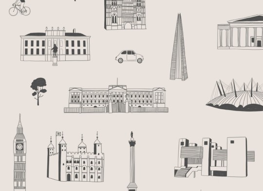 Hovia CI5005BW05R Londoner - tapeta w londyńską architekturę
