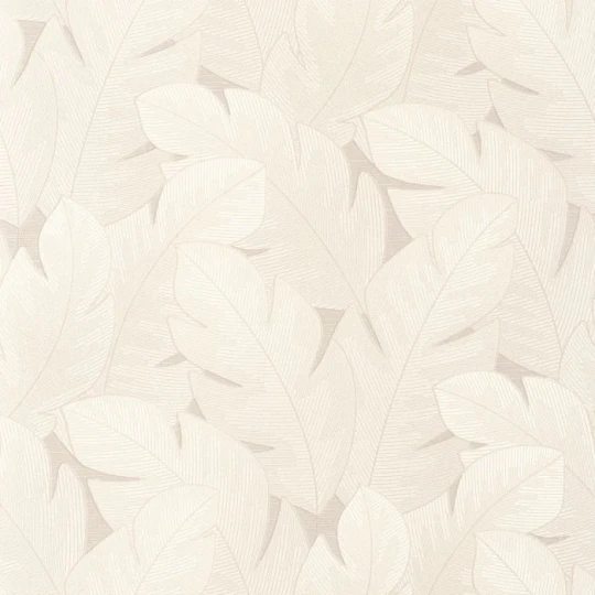 Casadeco 201291111 Vegetals Yuto Beige creme – tapeta w liście