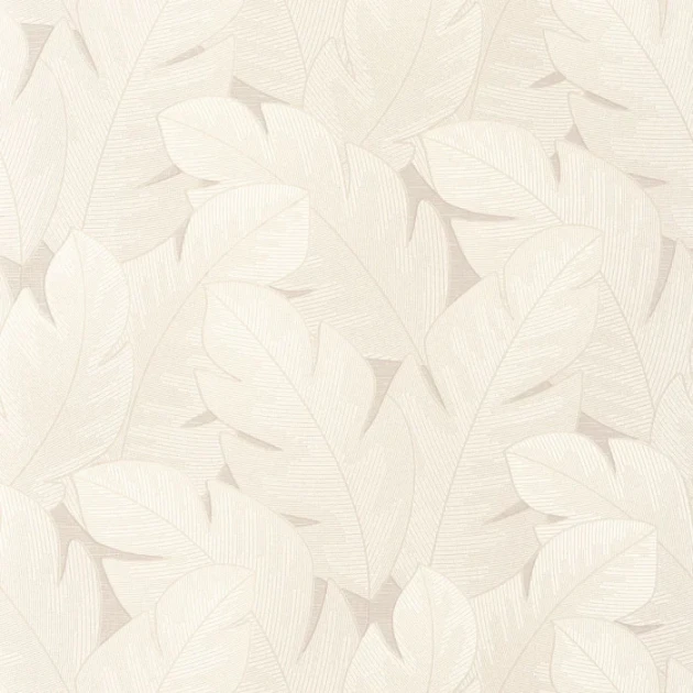 Casadeco 201291111 Vegetals Yuto Beige creme – tapeta w liście