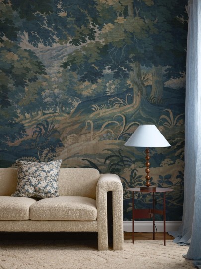 Boras Tapeter 9665W Studio Landscape Tapestry Blue – mural jak obraz z krajobrazem