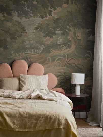 Boras Tapeter 9666W Studio Landscape Tapestry Green – mural jak obraz z krajobrazem