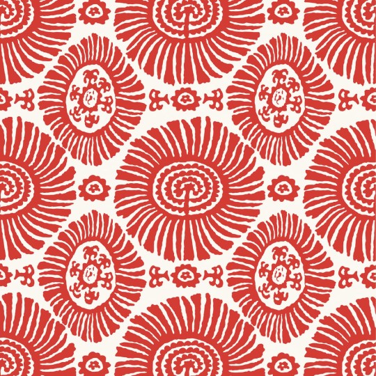 Thibaut T10080 Tropics Solis Coral - tapeta w dekoracyjne słońca