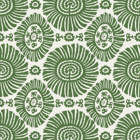 Thibaut T10081 Tropics Solis Emerald Green - tapeta w dekoracyjne słońca