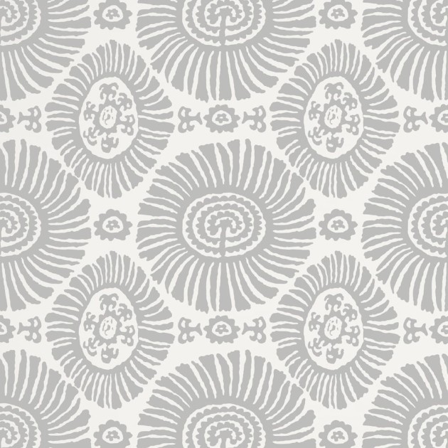 Thibaut T10082 Tropics Solis Light Grey - tapeta w dekoracyjne słońca