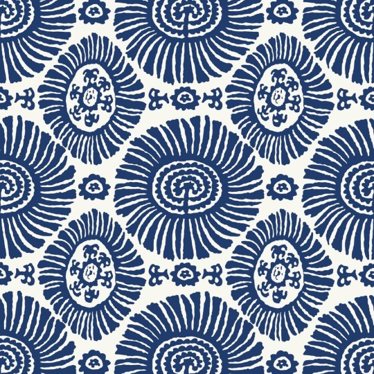 Thibaut T10083 Tropics Solis Navy - tapeta w dekoracyjne słońca