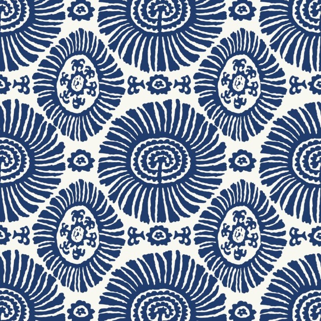 Thibaut T10083 Tropics Solis Navy - tapeta w dekoracyjne słońca