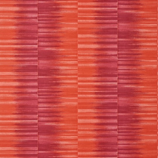 Thibaut T10087 Tropics Mekong Stripe Pink and Coral - tapeta w paski inspirowane ikatem