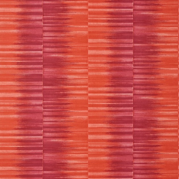 Thibaut T10087 Tropics Mekong Stripe Pink and Coral - tapeta w paski inspirowane ikatem