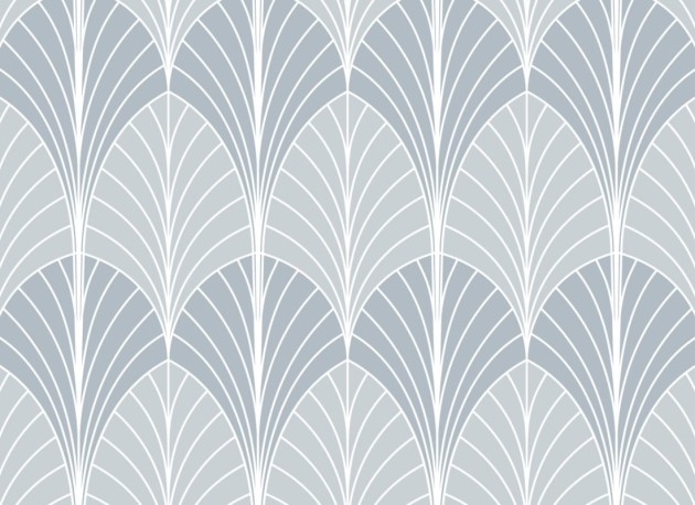 Hovia AD5007GE03R Deco Grey - tapeta w palmy w stylu art deco