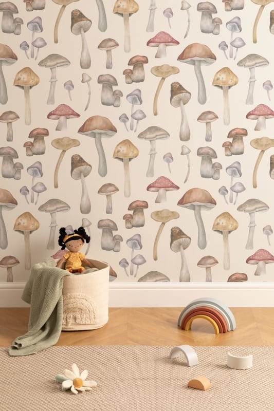 Hovia NA5012BR06R Fungi - tapeta w grzyby