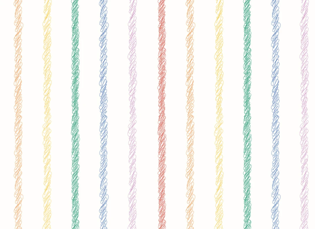 Hovia CH0403MU08R Ballpoint Stripes - tapeta dla dzieci w kolorowe paski