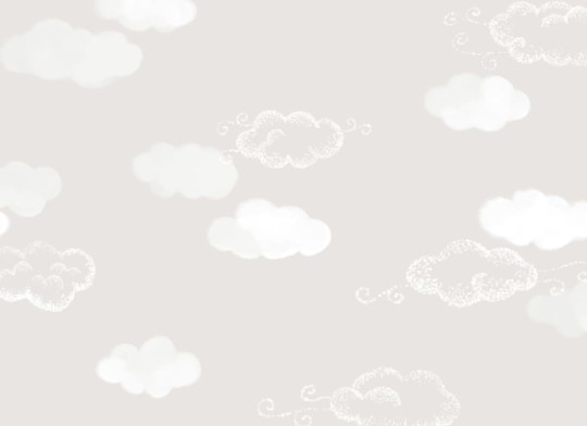Hovia CH5102NE07R Windswept Grey - tapeta dla dzieci w chmury