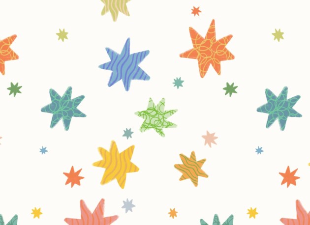 Hovia CH5111MU07R Starbrite White - tapeta dla dzieci w gwiazdy