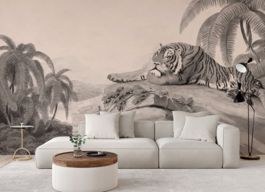 Hovia AN0391GE03W Malayan Grey - mural w tygrysa