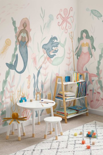 Hovia CH0091MU04W Kingdom - mural dla dzieci w syreny