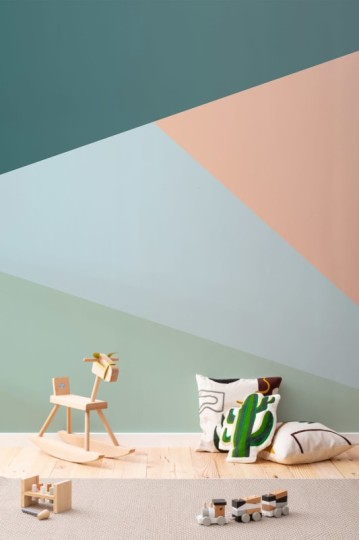 Hovia GE0115BI01W Polygon - mural w geometryczny wzór