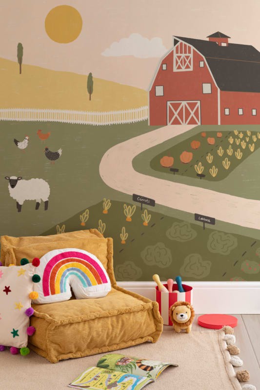 Hovia CH0085GR03W Kentucky - mural dziecięcy w farmę