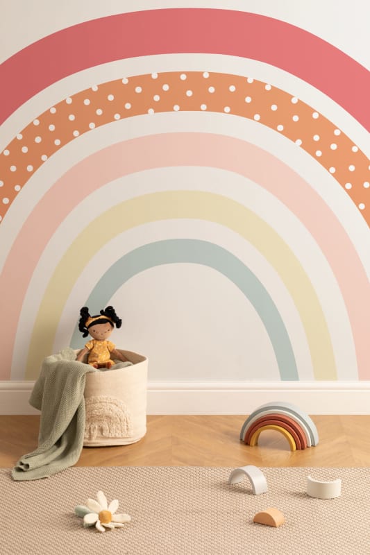 Hovia CH0061MU02W Betsy - mural dla dzieci w dużą tęczę