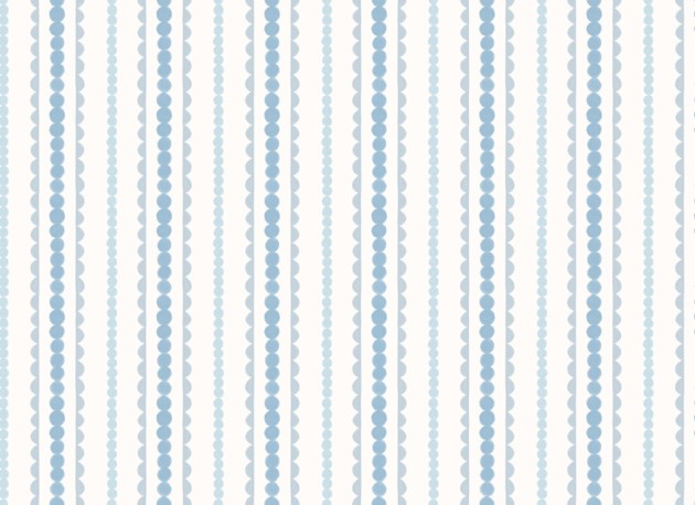 Hovia ST5580BU07W Bobbin Blue - mural w ozdobne paski