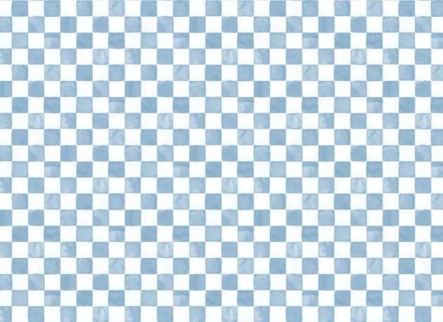 Hovia RP5583BU07W Checkers Blue - mural w akwarelową szachownicę