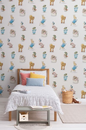 Hovia NS5005BW30W Beatrix - mural dla dzieci w leśne zwierzęta