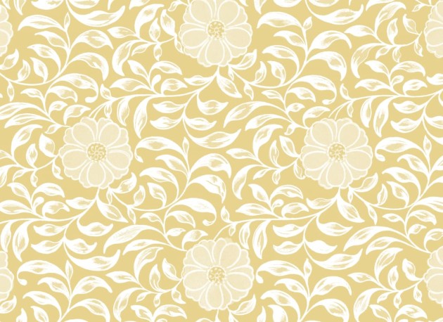 Hovia FL5614YE04W Qianlong Yellow - mural w piwonie