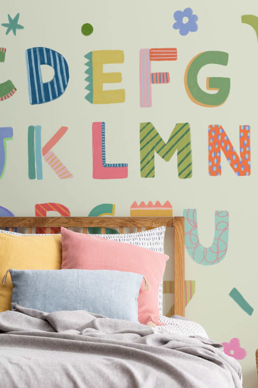 Hovia CH0220GR07W Alphabet Green - mural dla dzieci w alfabet