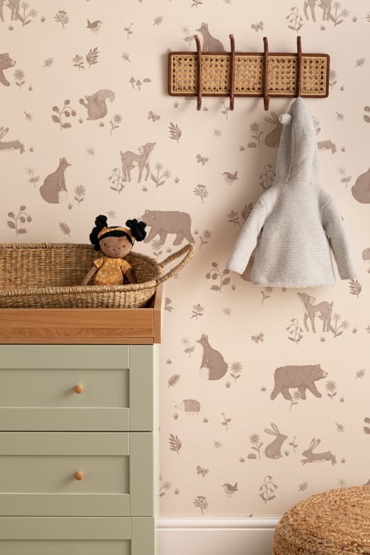 Hovia CH5628NE07W Springwood Neutral - mural dla dzieci w leśne zwierzęta
