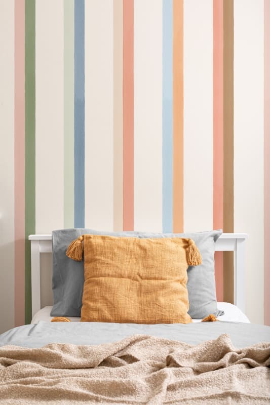 Hovia ST5544MU07W Ezra - mural w kolorowe paski