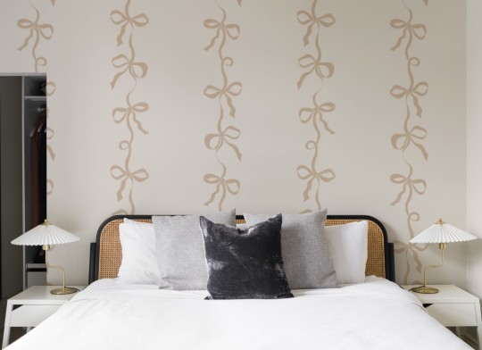 Hovia RP5631NE07W Ribbon Neutral - mural w kokardki