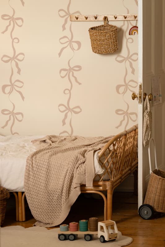 Hovia RP5631NE07W Ribbon Neutral - mural w kokardki