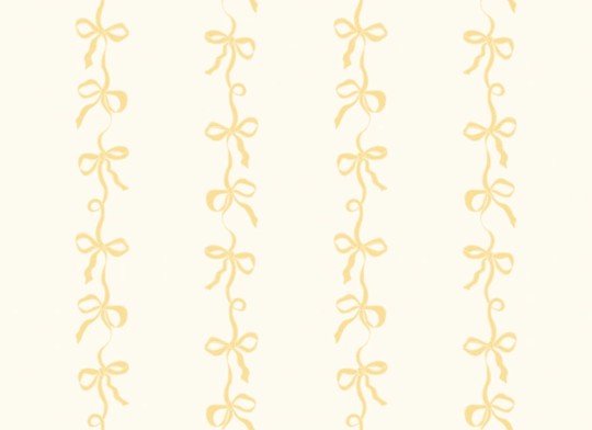 Hovia RP5634YE07W Ribbon Yellow - mural w kokardki