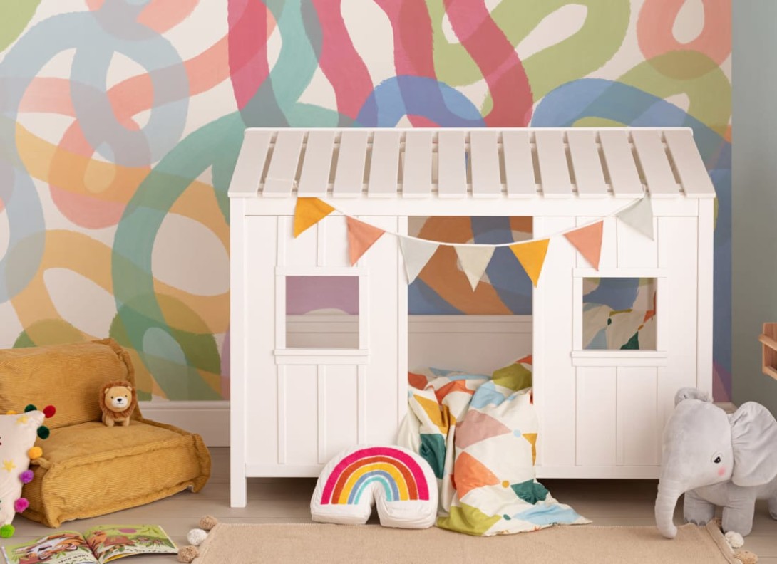 Hovia CH0110MU07W Squiggle - mural w kolorowe linie