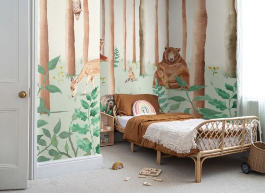 Hovia CH0084NE03W Fauna - mural dla dzieci w leśne zwierzęta