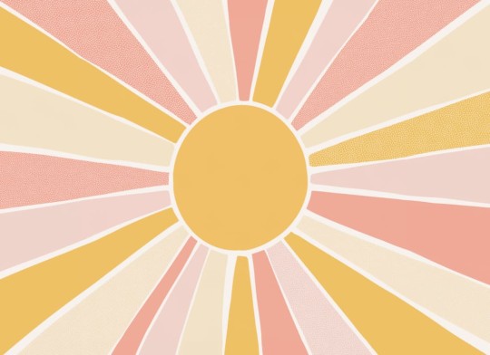 Hovia CH0236YE04W Sunshine Pink - mural dla dzieci w duże słońce