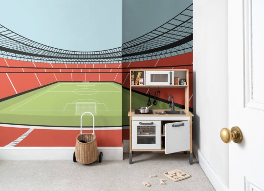 Hovia CH0233MU08W Stadium Red - mural w stadion