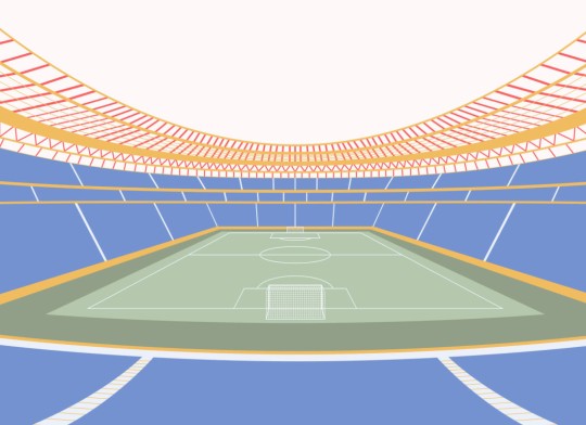 Hovia CH0234PA08W Stadium Blue - mural w stadion