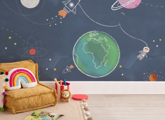 Hovia NS0032BU02W Gravity - mural dla dzieci w motyw kosmosu