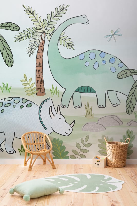 Hovia CH0109BG07W Dinotopia - mural dla dzieci w dinozaury