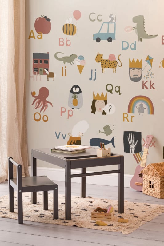 Hovia CH0094MU04W Alphabetical - mural dla dzieci w ilustracje i alfabet