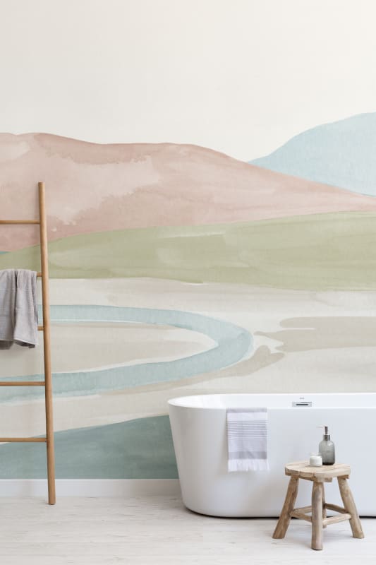 Hovia LA0345PA07W Valley Pastel - mural w krajobraz naturalny
