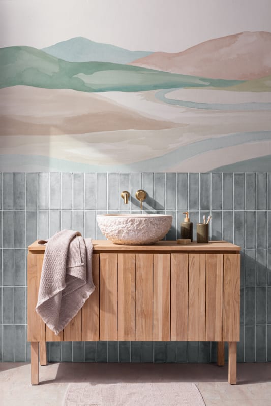 Hovia LA0345PA07W Valley Pastel - mural w krajobraz naturalny