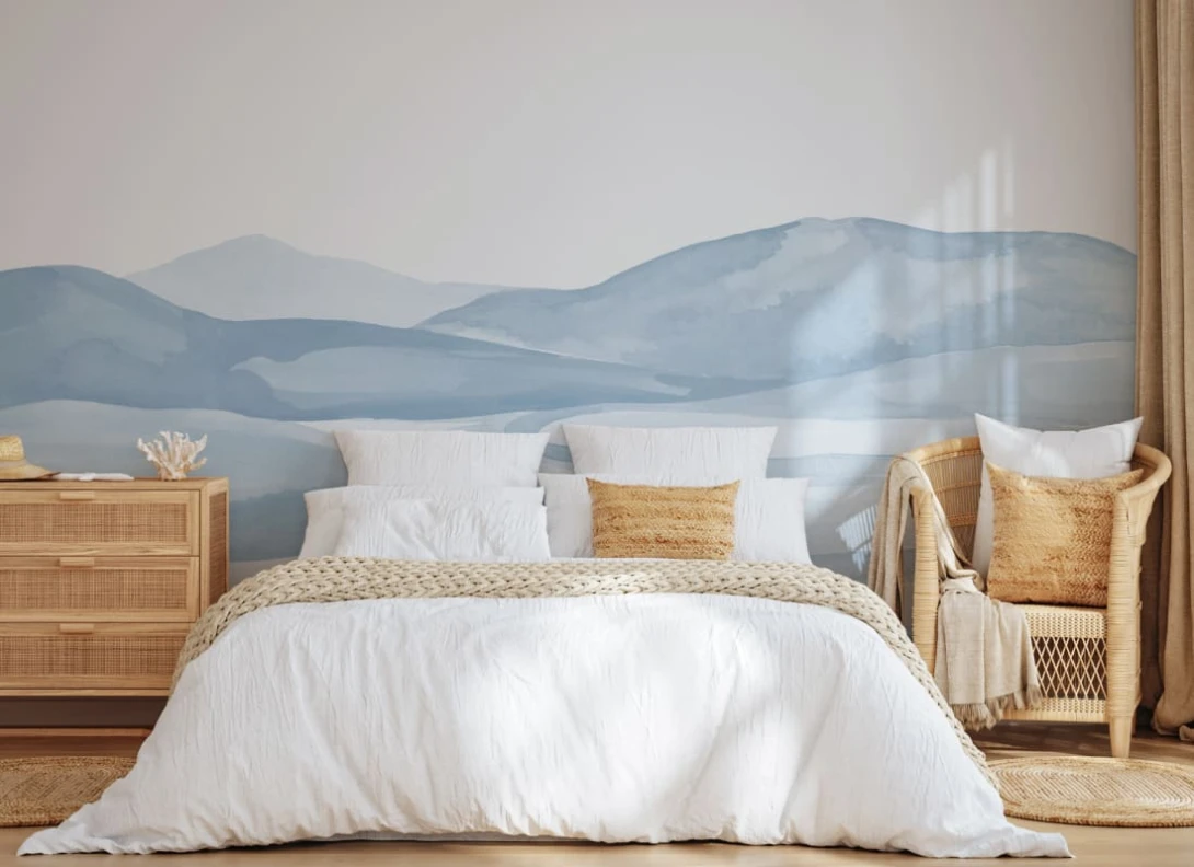 Hovia LA0346BU07W Valley Blue - mural w krajobraz naturalny